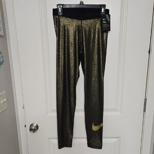 Nike Gold Leggings